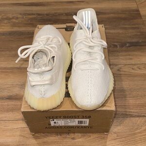Adidas Cream White Yeezy Boost 350 V2 Low-Top Sneakers